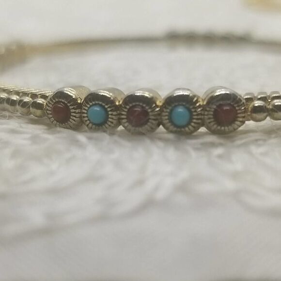 RJ Graziano Bracelets CN Two Gold Bangle Vintage - Picture 6 of 13